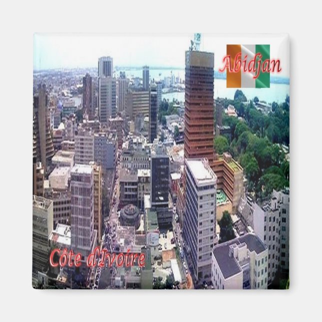 zCI003 ABIDJAN, IVORY COAST, Afrika, Kühlschrank Magnet (Vorne)