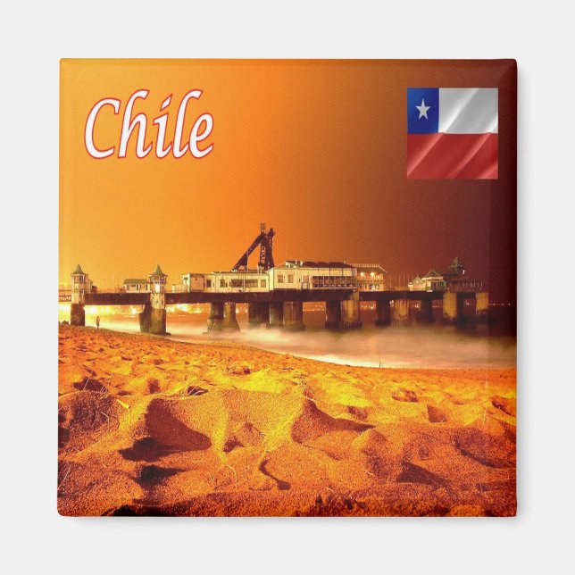 zCL014 CHILE, Viña del Mar, Amerika, Kühlschrank Magnet (Vorne)
