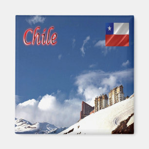zCL016 CHILE, Valle Nevado, Amerika, Kühlschrank Magnet