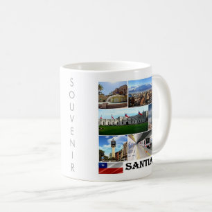 zCL021 SANTIAGO, Mosaik, Chile, Amerika, Kaffeetasse