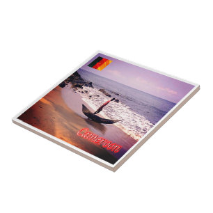 zCM009 CAMEROON Panorama, Afrika, Panoramastrand Fliese