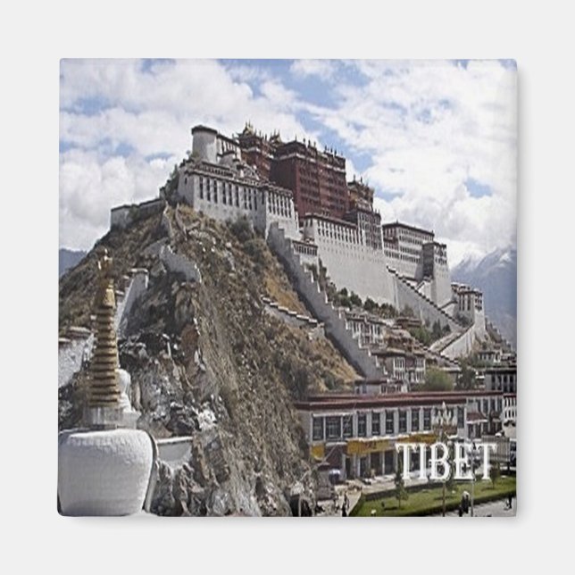 zCN017 TIBET, China, Asien, Kühlschrank Magnet (Vorne)