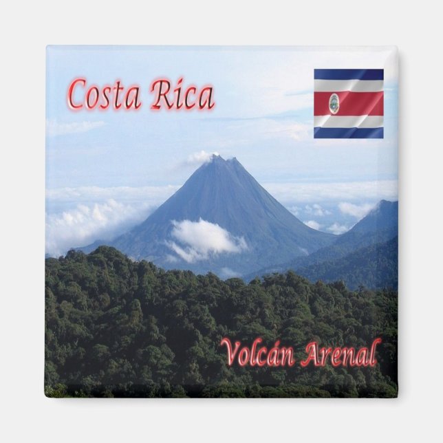 zCR011 COSTA RICA, Volcan Arenal, Amerika, Kühlsch Magnet (Vorne)
