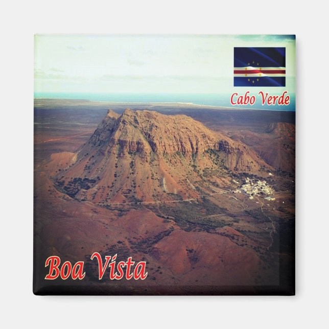 zCV003 BOA VISTA, Kap Verde, Rocha Estáncia, Kühls Magnet (Vorne)