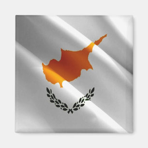 zCY002 schwingende CYPRIOT FLAG, Zypern, Kühlschra Magnet