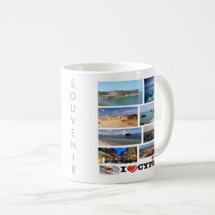 zCY029 ICH LIEBE Mosaik von ZYPERN, Kaffeetasse