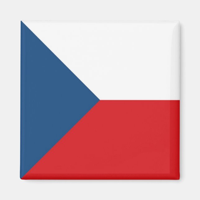 zCZ001 CZECH FLAG, Tschechische Republik, Frigge Magnet (Vorne)