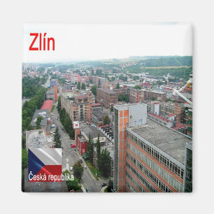 zCZ008 ZLÍN Tschechische Republik, Kühlschrank Magnet