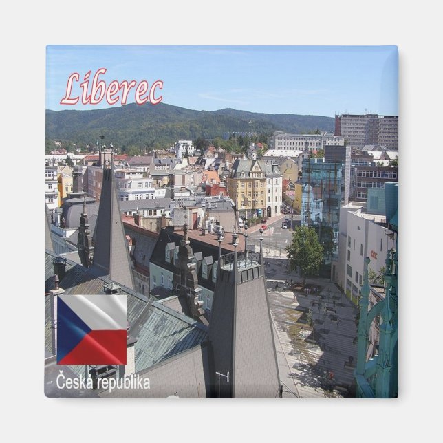 zCZ018 LIBEREC Tschechische Republik - Kühlschrank Magnet (Vorne)