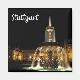 zDE004 STUTTGART Deutschland, Kühlschrank Magnet
