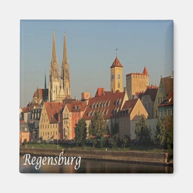 zDE007 REGENSBURG Deutschland, Kühlschrank Magnet (Vorne)