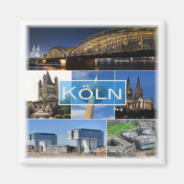 zDE013 KÖLN KÖLN Germany - Fridge Magnet (Vorne)