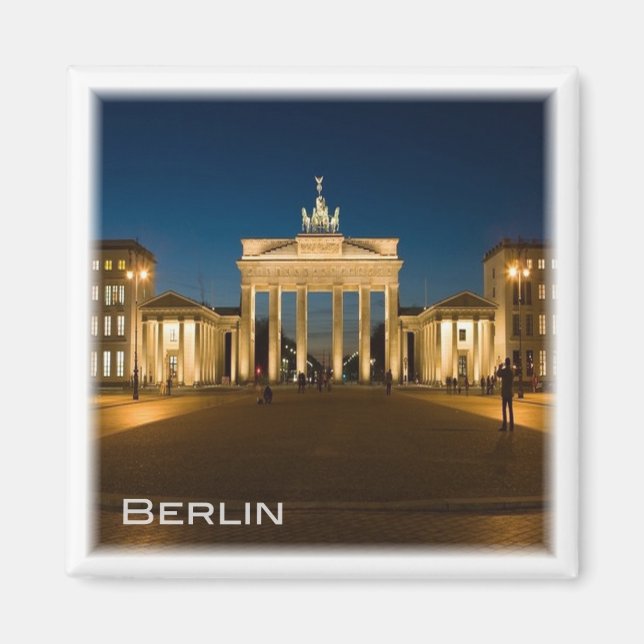 zDE019 BERLIN Brandenburger Tor Deutschland - Kühl Magnet (Vorne)