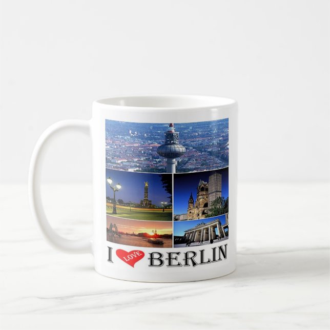 zDE020 BERLIN I LOVE Germany, Coffee Mug (Gauche)