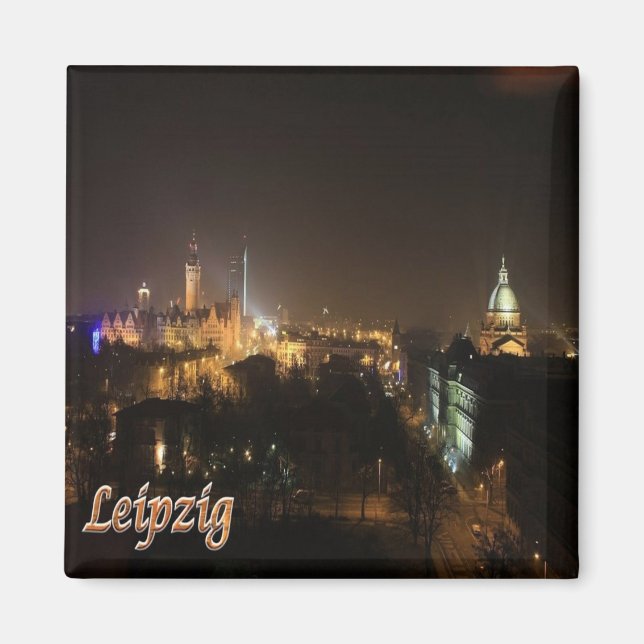 zDE026 LEIPZIG LIPSIA Deutschland, Kühlschrank Magnet (Vorne)