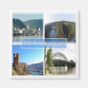 zDE032 THE RHINE VALLEY Germany - Fridge Magnet