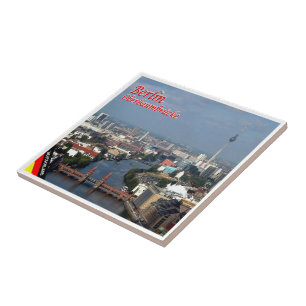 zDE073 BERLIN OBERBAUMBRÜCKE Deutschland, Fliese