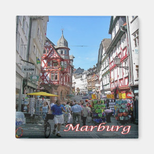 zDE101 MARBURG Wettergasse Deutschland, Kühlschran Magnet