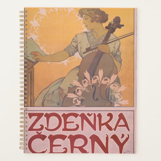 Zdenka Cerny Plakat von Alphonse Mucha  Planer (Vorderseite)