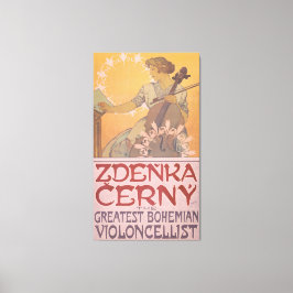 Zdenka Cerny Violincellist Poster von Alphonse Muc Leinwanddruck