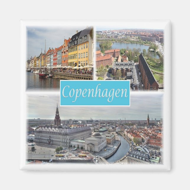 zDK003 KOPENHAGEN Dänemark, Kühlschrank Magnet (Vorne)
