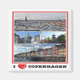 zDK014 KOPENHAGEN KOPENHAGEN I Liebe, Kühlschrankm Magnet