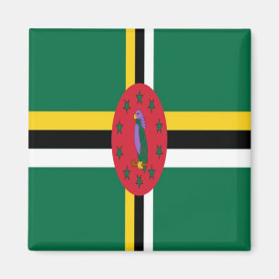 zDM001 DOMINICA, Flag, Amerika, Kühlschrank Magnet
