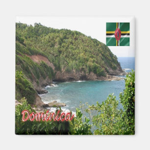 zDM009 DOMINICA, Panorama, Amerika, Kühlschrank Magnet