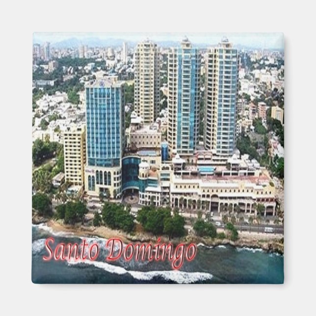 zDO006 SANTO DOMINGO, Malecon Centre, Kühlschrank Magnet (Vorne)