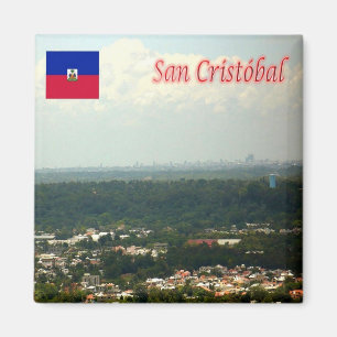 zDO015 SAN CRISTOBAL, Dominikanische Republik, Küh Magnet