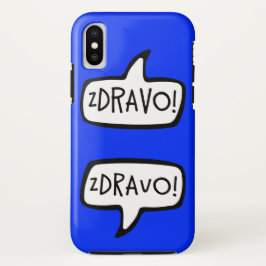 ZDRAVO! Serbisch-bosnische Grußwort-Blase Case-Mate iPhone Hülle