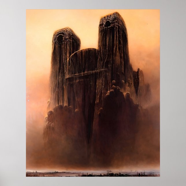Zdzislaw Beksinski Kunstmalerei Poster (Vorne)