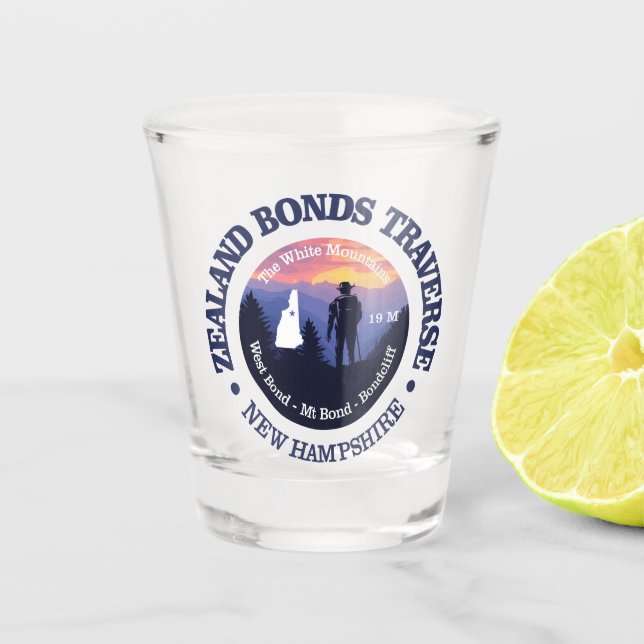 Zealand Bonds Traverse (rd2) Schnapsglas (Vorderseite)