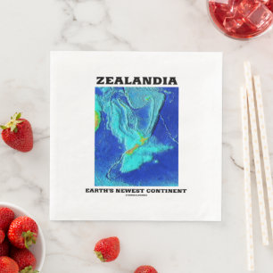 Zealandia Erdenneuster Kontinent Serviette