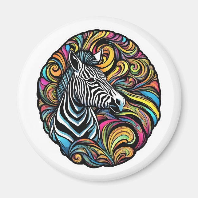 Zebra 1 magnet (Vorne)