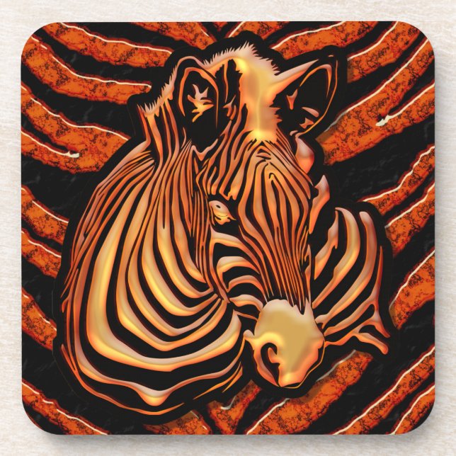 Zebra 2 Dessous de verre (Devant)