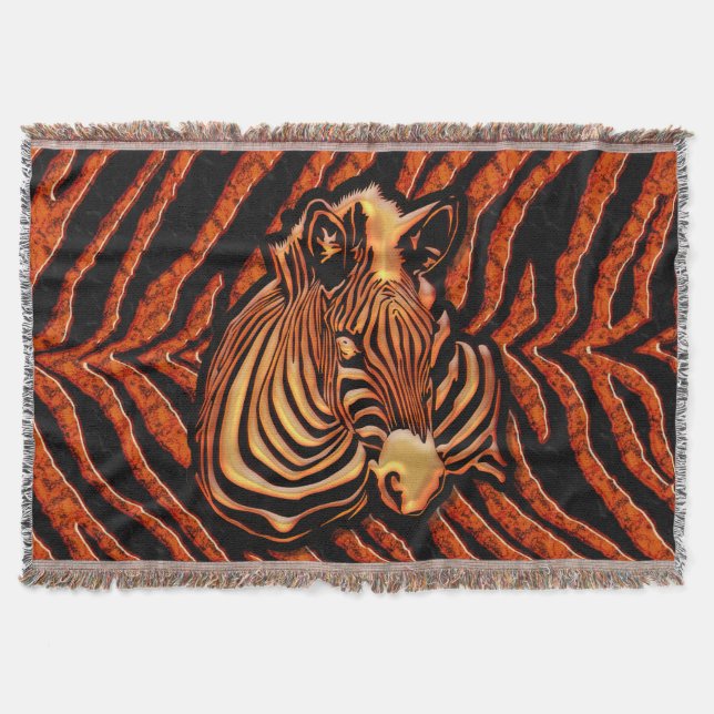 Zebra 2A Throw Blanket Decke (Vorderseite)
