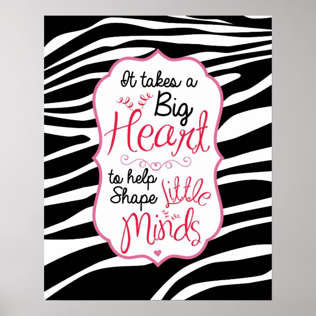 Zebra ABCs Poster (Vorne)