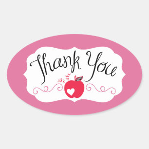 Zebra ABCs rosa Tags Ovaler Aufkleber