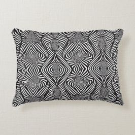 Zebra Abstrakt B&W Sherpa Blanket Dekokissen