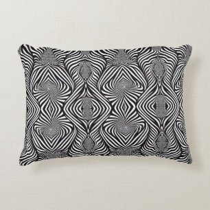 Zebra Abstrakt B&W Sherpa Blanket Dekokissen