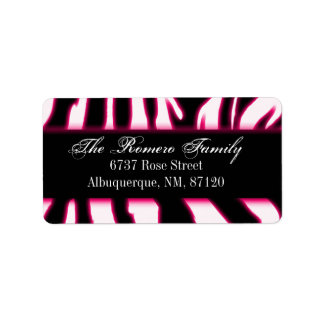 Zebra Adressaufkleber