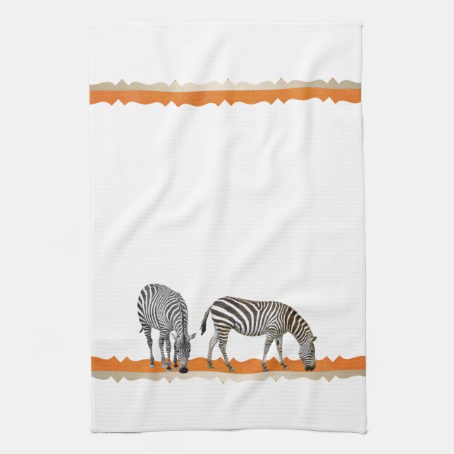 Zebra Africa African Tea Serviette de cuisine (Vertical)