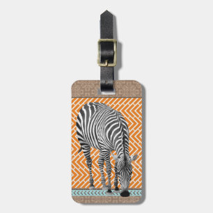 Zebra Africa Tribal Bag Gepäckmarke Gepäckanhänger