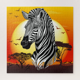 Zebra African Savanna Wild Animal