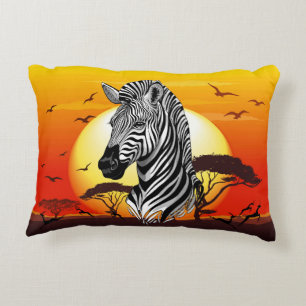 Zebra African Savanna Wild Animal Dekokissen