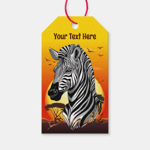 Zebra African Savanna Wild Animal Geschenkanhänger
