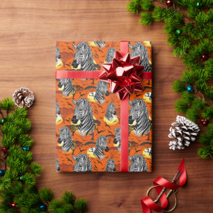 Zebra African Savanna Wild Animal Geschenkpapier