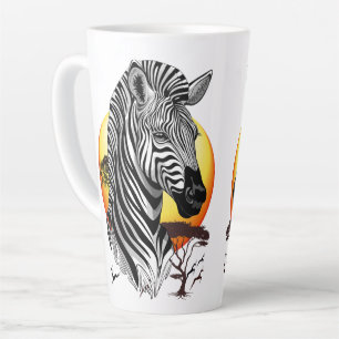 Zebra African Savanna Wild Animal Milchtasse