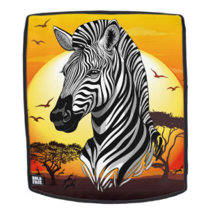 Zebra African Savanna Wild Animal Rucksack